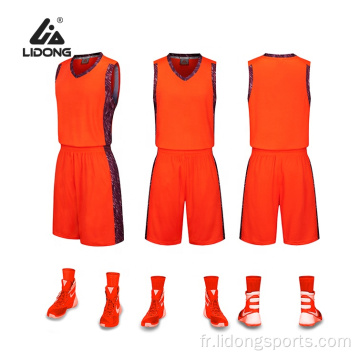 2021 Jersey de basket-ball de couleur personnalisé